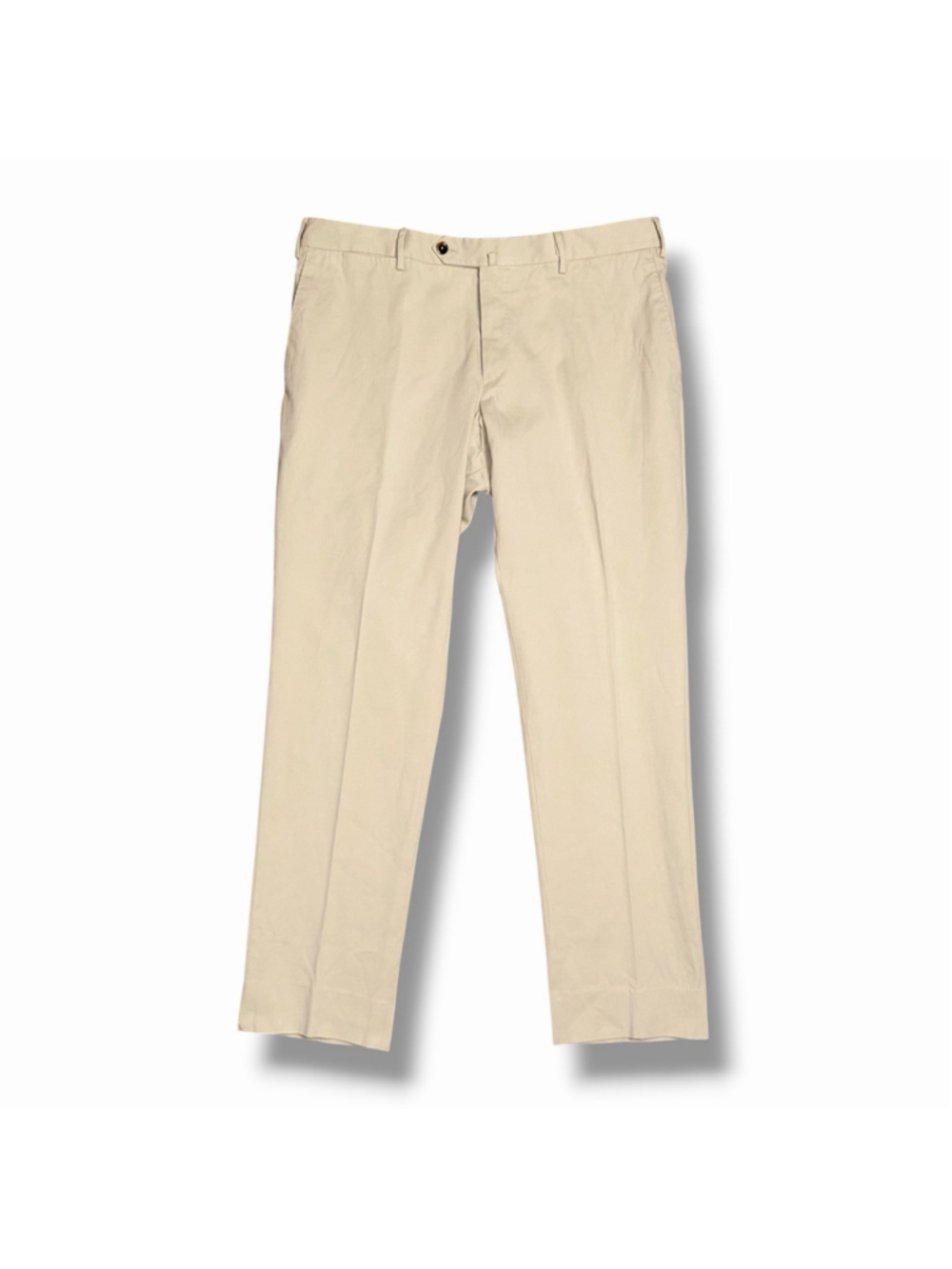 PT Torino Slim Fit Chino Pants Cotton Cashmere Stretch Size 54 IT Khaki Tan